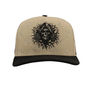 Gorra de Béisbol Ajustable de 5 Paneles con Logotipo 3D Complejo Personalizado OEM, Estilo Vintage Deportivo, Visera Ancha de Gamuza, Gorra Rude, para Hombre - Product Image 4
