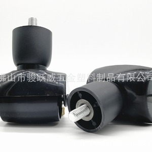 Furniture Casters 10cm Tall Threaded Stem PP Material <b>Swivel</b> Wheel Easy Installation Minimalist Design - Product Image 4