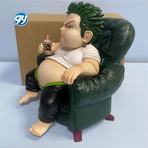 Ensemble de Statues Assises One Piece : <span class=keywords><strong>Luffy</strong></span>, Zoro, Sanji - Décoration de Bureau Personnages d'Anime, Cadeau, Artisanat en Plastique - Product Image 4