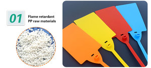 Sceau de sécurité en plastique réglable anti-effraction avec étiquette suspendue pour la logistique express et la <span class=keywords><strong>poste</strong></span> - Product Image 2