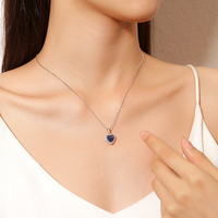 Dan Jewelry Zirkoon hanger ketting voor jubileum 925 sterling zilveren ketting Valentijnscadeau