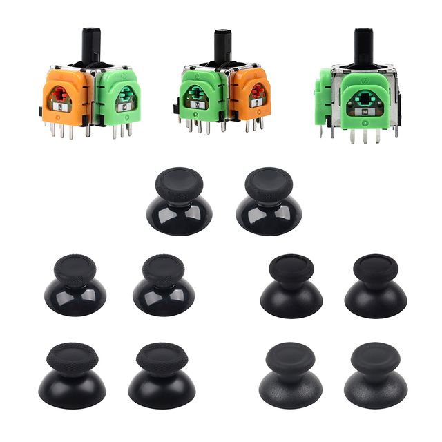 TMR Hall Effect Magnetoresistive 3D Analog Joystick Replacement Parts for PS5, PS4, Xbox & Switch Controllers