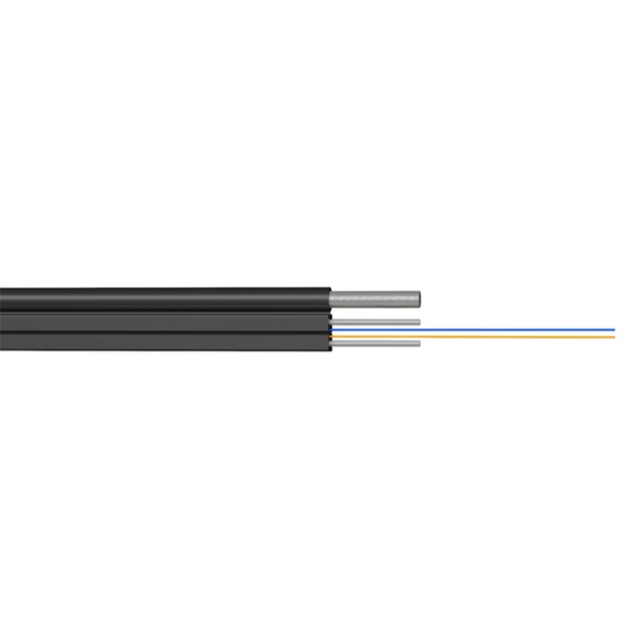 Factory Price 2 Core G657A2 FTTH Indoor Drop Fiber Optic Cable with LSZH/PE Jacket 30-Year Warranty-Hanxin Brand