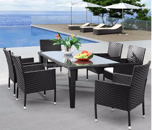 7 chiếc ghế mây ngoài trời với Bộ bàn ăn, bộ đồ nội thất wicker Chất lượng cao - Product Image 2