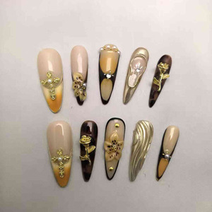 <span class=keywords><strong>Faux</strong></span> <span class=keywords><strong>ongles</strong></span> longs et pointus à presser, très populaires en Europe et en Amérique, produits de beauté, styles personnalisés disponibles - Product Image 2