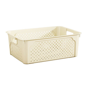 Plastic <b>Storage</b> <b>Basket</b> Rectangle With Handle For Kitchen Household Toy Snack Organizing - Product Image 5