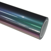 WRAPMASTER 1.52*15m Film de protection de carrosserie de voiture en TPU brillant de haute qualité, vert herbe rouge, anti-rayures, changeant de couleur, PPF TPU