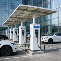 Borne de Recharge Électrique Intelligente 60KW avec Protection IP54 pour Installation Extérieure