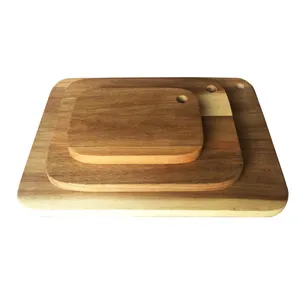 3pc set Acacia wooden cutting board,