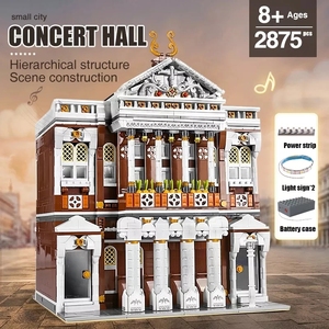 Mold King 16032 Concert Hall Toy 2021 bambini <span class=keywords><strong>Lepini</strong></span> Stree View Building Block Kid Toy Gift Education Assembly Brick - Product Image 3