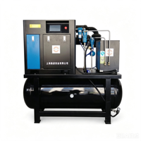 Système de séchage d'air comprimé haute efficacité 15 kW 16 bars, compresseur d'air à vis refroidi par air pour l'industrie de la découpe laser à fibre