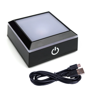 Black Base <strong>Colorful</strong> <strong>Touch</strong> 3D Night LED Light Holder Multicolor Display Stand Illusion Lamp Decorative Lighting Base - Product Image 4