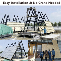 Cabane de plage moderne modulaire en bois, chalet préfabriqué, maison préfabriquée pour solutions de projet