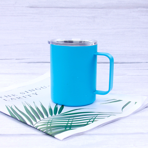 Tasses à café isothermes en acier inoxydable de haute qualité, gobelet à double paroi sous vide avec poignée pour boissons chaudes - Product Image 1
