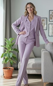 Conjunto de Blazer, Chaleco y Pantalón para Mujer, Elegante Traje de Negocios de Tres Piezas, Ropa Formal de Oficina, Chaleco y Pantalón a Medida - Product Image 2