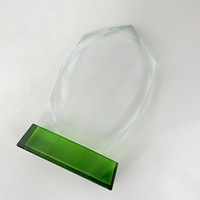 MH-NJ0392 Trophée Tour de Cristal Personnalisé Récompenses avec Base verte