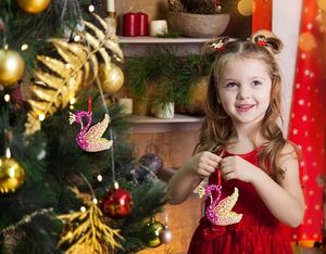 Ornamen Angsa Logam Kristal untuk Pohon Natal - Hiasan Burung Natal, Hadiah Natal untuk Pecinta Alam, Wanita, Teman, Ibu, Saudari, Anak-anak - Product Image 4