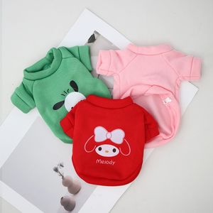 Sanrio Print Fleece Sweatshirt For <b>Cats</b> And Dogs Autumn Winter Warm Pet <b>Clothes</b> - Product Image 4