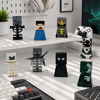 Figurines d'action de style jeu sandbox 8 bits avec accessoires, ensemble de blocs de construction, cadeau personnalisé pour les fans de blocs