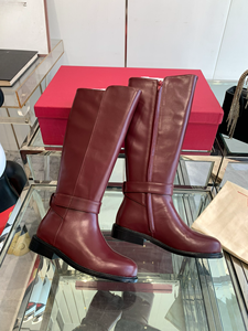 Bottes noires en daim imperméables à fermeture éclair latérale pour femmes, talon carré de 3 cm, antidérapantes, mode automne/hiver - Product Image 3