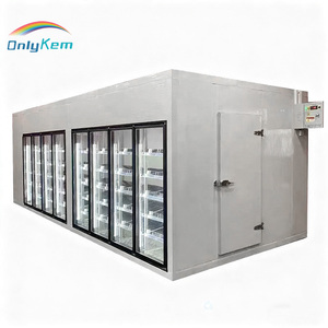 10 14 Glass Door Display Walking <strong>Cooler</strong> <strong>Room</strong> Walk-in Freezer Chiller <strong>Room</strong> Display Walk in <strong>Cooler</strong> in USA for Supermarket - Product Image 6