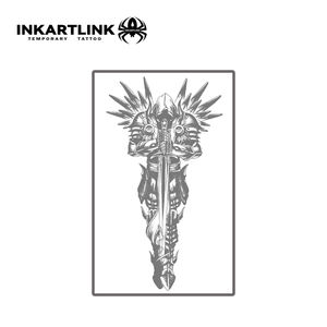 INKARTLINK - Pegatina de Tatuaje para el Cuerpo, Pegatina de Tatuaje de Ángel Guerrero, Resistente al Agua, Ecológica, de Larga Duración (15 Días), Venta al por Mayor - Product Image 3