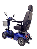 Nouveau Scooter Électrique à 4 Roues 2026 pour Personnes Âgées, Longue Autonomie, Scooter Adapté aux Handicapés avec Panier, Éclairage LED et Siège Confortable
