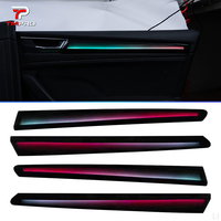Éclairage d'ambiance dynamique TMPRO modifié pour l'intérieur de la voiture, 64 couleurs, synchronisation musicale, contrôle par application, pour Skoda Superb 2016-2025, décor LED