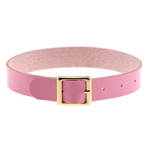 Gargantilla con hebilla de Pin de oro, Gargantilla de Bondage de cuero Sexy, <span class=keywords><strong>Collar</strong></span> para mujeres y niñas, regalo, joyería de moda gótica Punk al por mayor - Product Image 6