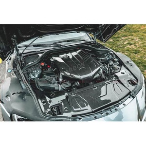 Nuovo pannello di raffreddamento in fibra di carbonio piastra di copertura del radiatore per Toyota per Supra MK5 A90 A91 <span class=keywords><strong>GR</strong></span> include viti cappe motore - Product Image 5