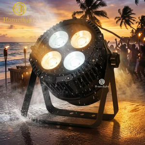 Faro LED COB 4x50W Impermeabile IP65 per Illuminazione Scenica, Bianco Caldo + Bianco Freddo, DMX - Product Image 1