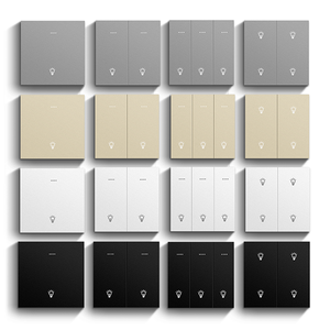 Sakelar Lampu Dinding Pintar 2025 Golden Security Tuya WIFI Zigbee <span class=keywords><strong>1</strong></span>/2/<span class=keywords><strong>3</strong></span>/4/6 <span class=keywords><strong>Gang</strong></span> dengan Tombol Fisik, Kompatibel dengan Alexa dan Google Assistant - Product Image 1