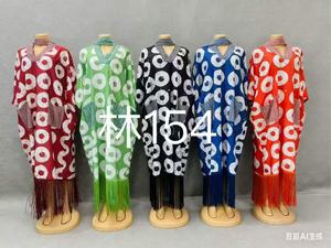 Abaya Elegante e Casual per Donne Musulmane, Vestito Islamico Ricamato, Vendita all'Ingrosso e Liquidazione - Product Image 5