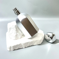 Flacon de parfum personnalisé en verre de 50 ml avec bouchon hexagonal en ABS+PP, pulvérisateur à pompe, étiquette privée OEM & ODM