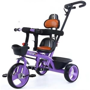 Triciclo para Niños con Control Parental y Giro <span class=keywords><strong>de</strong></span> 360 Grados °   Bicicleta para Niños Pequeños con Asiento Giratorio y Manillar <span class=keywords><strong>de</strong></span> Empuje, con Cestas, para Edades <span class=keywords><strong>de</strong></span> 2 a 7 Años - Product Image 5