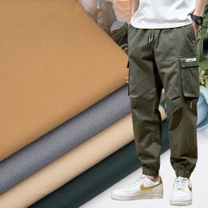 21*16+70डी कस्टम 98 कॉटन 2 स्पैन्डेक्स स्ट्रेच इलास्टेन ब्रश टवील खाकी फैब्रिक - Product Image 1