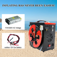 Compresseur d'air PCP portable GX Gx-e-cs3-i 320 bar 4640 psi haute pression pour la lutte contre les incendies, la plongée, faible bruit, sans huile