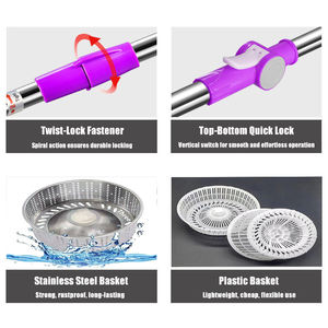 Mopa y Cubeta de <span class=keywords><strong>Limpieza</strong></span> Giratorias de Microfibra 360 con Palo de Acero Inoxidable de Cabeza Redonda, <span class=keywords><strong>Precio</strong></span> de Fábrica al por Mayor - Product Image 6