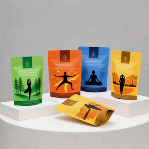 Sachets refermables personnalisés à fermeture éclair, format 3,5g, 7g, 14g, 28g, 35g, en plastique alimentaire pour l'emballage de snacks et bonbons - Product Image 4