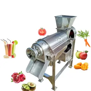 Commercial Fruit Juice Making Machine Vegetable Grape Orange Apple Juice Press Extractor Crusher Destemmer Machine