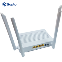 GPON EPON XPON ONU 4GE, dengan 2.4G/5G Dual Band WIFI6 FTTH Fiber optik XPON ONU 4 port