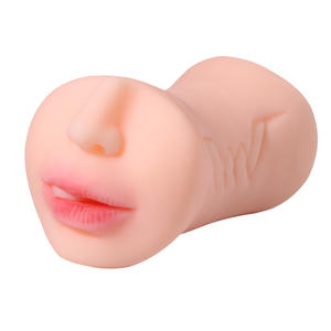 Comfortabel en makkelijk te reinigen drieweg seksspeeltje met tanden, tong, mond, <span class=keywords><strong>vagina</strong></span> en <span class=keywords><strong>anus</strong></span> voor mannenmasturbatie. - Product Image 3