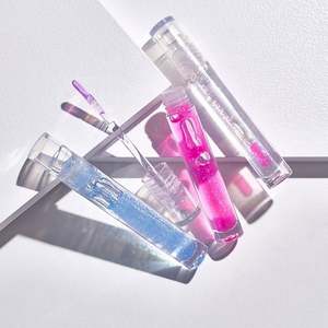 Tubes à huile pour les lèvres en plastique recyclé, logo personnalisé, tube vide pour gloss à lèvres, cristal, mini tubes à gloss à lèvres de 5 ml - Product Image 1