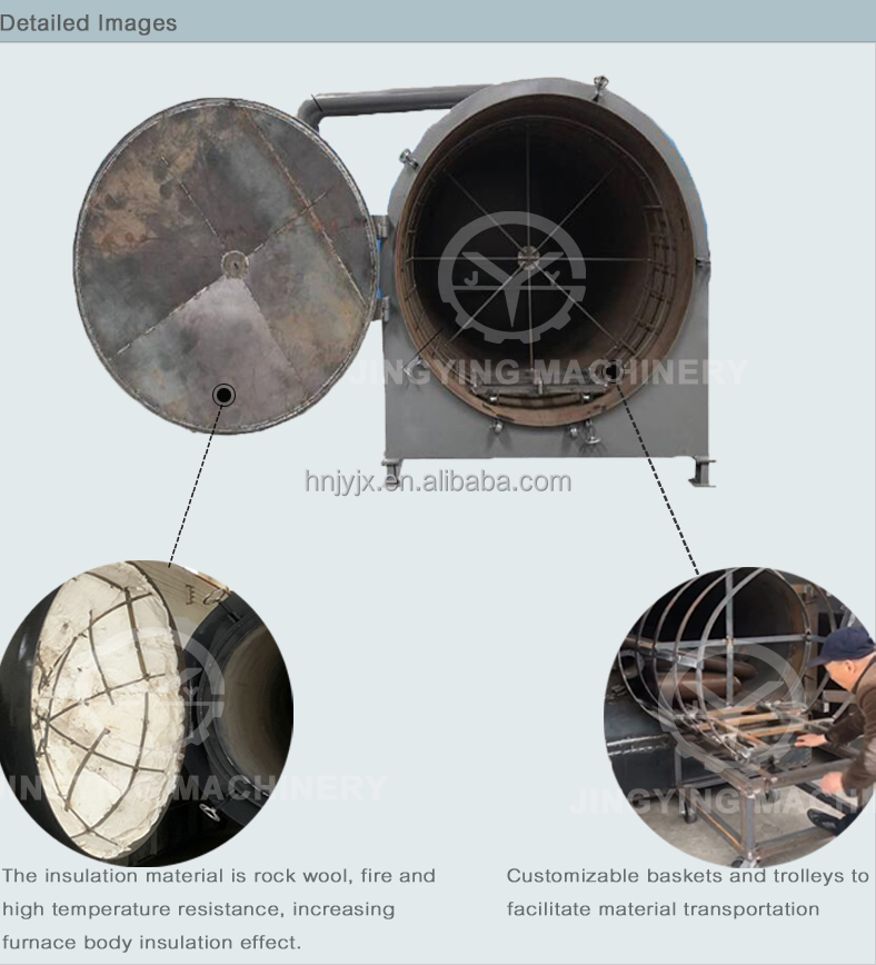 Smokeless charcoal machine biochar kiln carbonization furnace to make