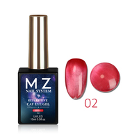 Gel à ongles Mazy Nail, ventes chaudes, application facile, 12 couleurs tendance, gel à ongles chatoyant effet œil de chat