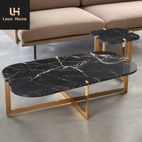Meubles de salon luxueux, table basse en marbre, meubles de salon