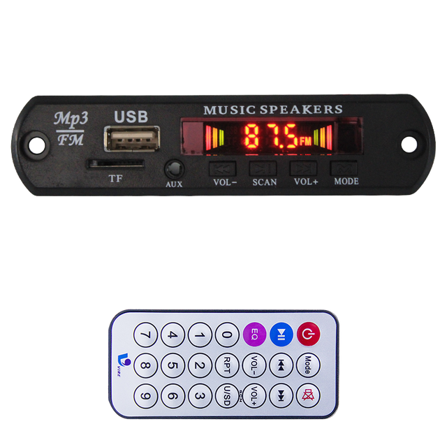 Hot Selling Usb Mp3 Player Decoder Board With LED Flash Display