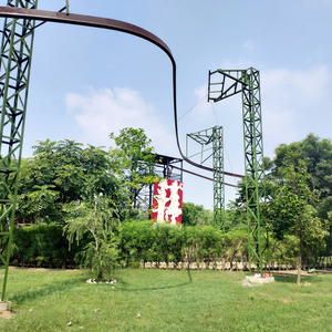 Équipement d'aventure commercial de type montagnette en métal à piste courbe et zipline pour parcs d'attractions et stations balnéaires, utilisation extérieure 200-500+ m - Product Image 1