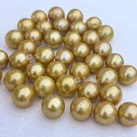 Muses Jewels - Perles d'eau douce naturelles cultivées, teintes, rondes, lisses, 12-15 mm, perles en vrac pour bijoux, Naturstein Perlen