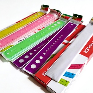 Regla Plegable Flexible Transparente de 30 cm Multifunción OEM ODM, Reglas de Goma con Anillo en O Profesional - Product Image 3